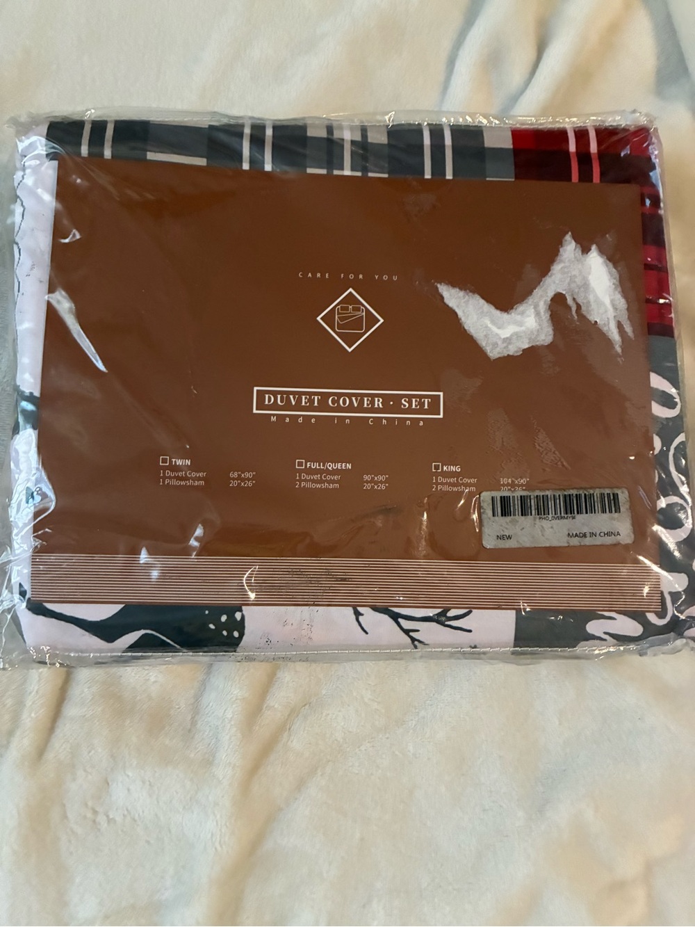 Holiday king size duvet cover set 2 pillowshams 1 duvet cover